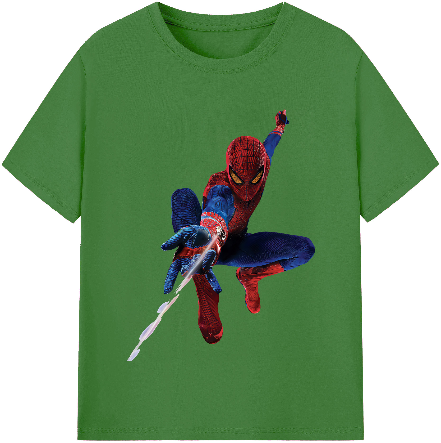 （画像用） Spider Man スパイダーマン レディースカジュアルプリントTシャツ（綿100％）